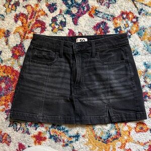 SO Charcoal Mini Skirt